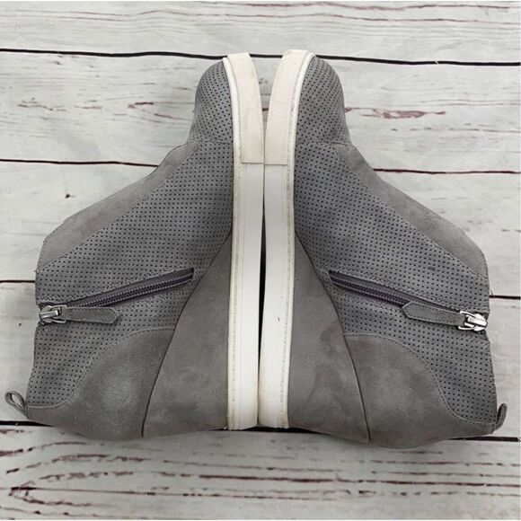 Linea Paolo Gray Ana Wedge Sneakers Size 9.5 - Picture 7 of 13